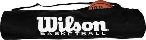 Сумка для баскетбольних м'ячів Wilson BASKETBALL TUBE BAG чорна (6 м'ячів) WTB1810