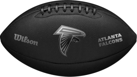 Мяч для американского футбола Wilson NFL TEAM METALLIC PREMIERE AT OF черный Размер 9 WF4015801XBOF