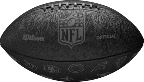 М'яч для американського футболу Wilson NFL 32 TEAM FOOTBALL чорний Розмір 9 WF4015701XBOF