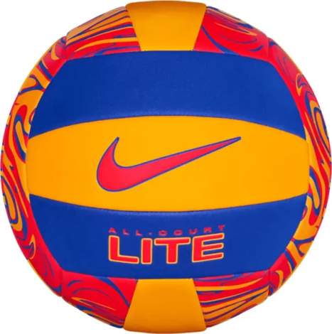 Волейбольний м'яч Nike ALL COURT LITE VOLLEYBALL DEFLATED помаранчево-синьо-червоний Розмір 5 N.100.9071.807.05