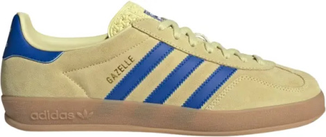 Кеды Adidas GAZELLE INDOOR желто-синие JH5406