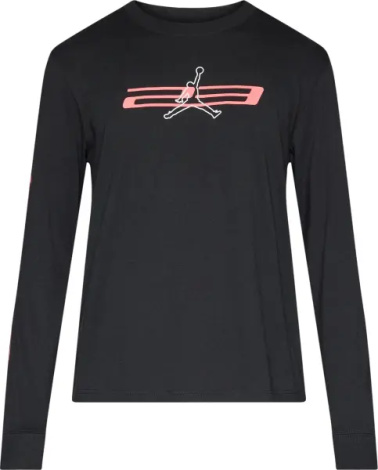 Світшот Nike JORDAN SPORT DRI-FIT GRAPHIC чорно-червоний IF0855-010