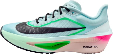 Кроссовки беговые женские Nike ZOOM FLY 6 голубо-зелено-розовые FN8455-402