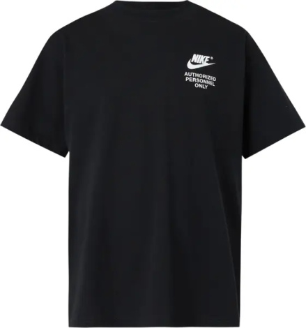 Футболка Nike SPORTSWEAR AUTHORIZED PERSONNEL черная DM6427-010