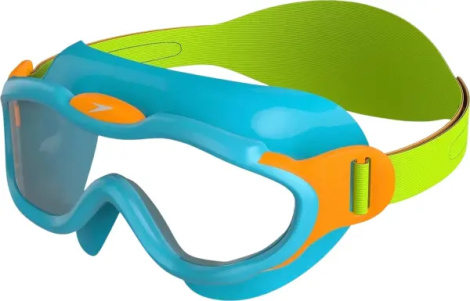 Окуляри для плавання дитячі Speedo SEA SQUAD MASK JU бірюзово-салатово-помаранчеві 8-0876314645
