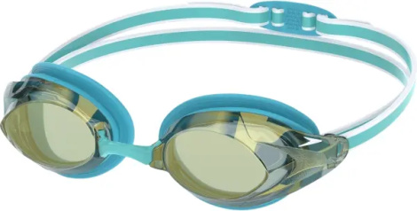 Окуляри для плавання жіночі Speedo VANQUISHER 3.0 MIRRORED бірюзово-золотисто-білі 8-00473615063