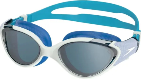 Очки для плавания женские Speedo BIOFUSE 2.0 MIRROR сине-бирюзово-белые 8-003775002