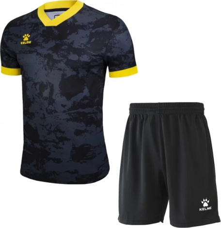 Комплект футбольной формы Kelme JERSEY черно-желтый 3801218.9000_8351ZB1143.9000