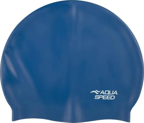 Шапочка для плавания Aqua Speed MONO XL синяя 279-01