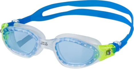 Очки для плавания Aqua Speed ATLANTIC голубо-салатовые 208-61