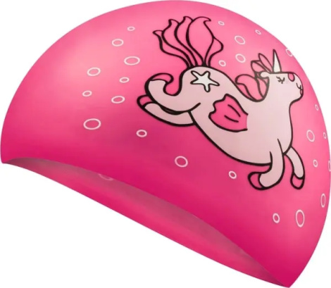 Шапочка для плавання дитяча Aqua Speed KIDDIE UNICORN рожева 142-Unicorn