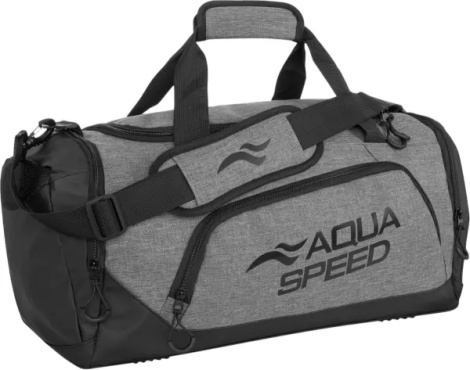 Сумка спортивная Aqua Speed DUFFEL BAG M 35L серо-черная 141-37