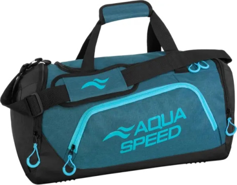 Сумка спортивна Aqua Speed DUFFEL BAG M 35L темно-бірюзово-чорна 141-24