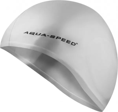 Шапочка для плавания Aqua Speed EAR CAP серебряная 128-26