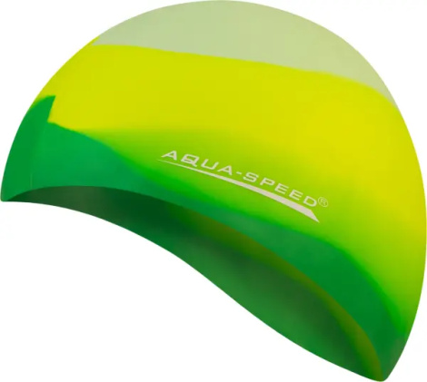 Шапочка для плавання Aqua Speed BUNT зелено-жовто-світло-зелена 113-72