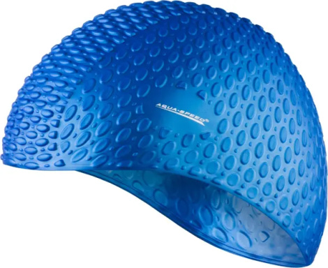 Шапочка для плавання Aqua Speed BUBBLE синя 102-01