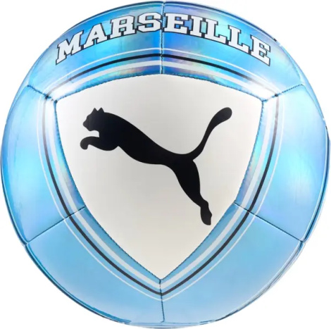 Футбольный мяч Puma OLYMPIQUE DE MARSEILLE FTBLCULTURE голубо-белый Размер 5 084978-01