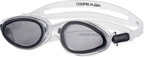 Окуляри для плавання дитячі Aqua Speed SONIC JR чорно-прозорі 074-53
