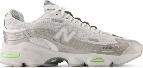 Кроссовки New Balance 1000 бело-серебряно-салатовые M1000DI