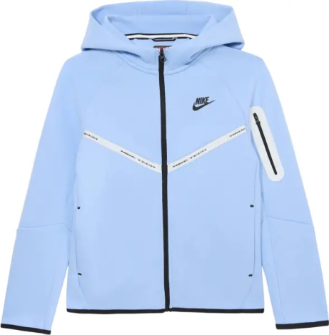 Толстовка підліткова Nike SPORTSWEAR TECH FLEECE FULL-ZIP REFLECTIVE ACCENTS блакитна IM9154-468