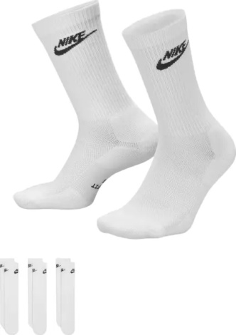 Носки Nike EVERYDAY ELEVATED CREW белые (3 пары) IH8522-901