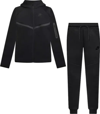 Спортивный костюм подростковый Nike SPORTSWEAR TECH FLEECE черный HV5867-010__HV5869-010