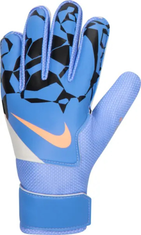 Воротарські рукавички підліткові Nike MATCH JR - HO24 синьо-чорно-персикові HQ0258-494