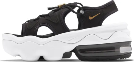 Сандали женские Nike AIR MAX KOKO черно-бело-золотые CI8798-002