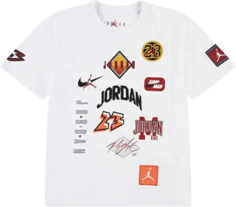 Футболка підліткова Nike JORDAN DYNASTY PATCH біла 95F385-001