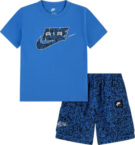 Комплект літній дитячий Nike DRI-FIT AIR синьо-чорний 86P001-UL2