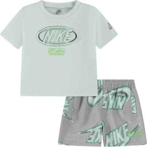Комплект літній дитячий Nike SPORTSWEAR CLUB м'ятно-сірий 86N878-F28