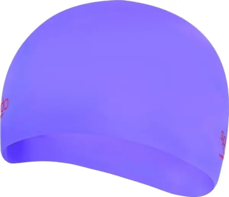Шапочка для плавания детская Speedo PLAIN MOULDED SILICONE CAP JU фиолетово-красная 8-70990D438