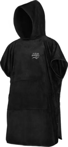 Полотенце-пончо Aqua Speed PONCHO черное 95x240 см 288-07