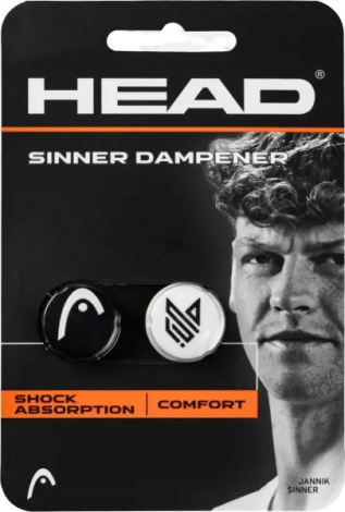 Віброгасники для ракеток Head SINNER DAMPENER чорно-білі (2 штуки) 285005