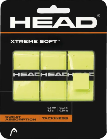 Обмотка для ракеток Head XTREMESOFT OVERGRIP жовта (3 штуки) 285-104 yellow