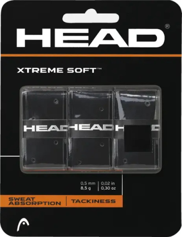 Обмотка для ракеток Head XTREMESOFT OVERGRIP чорна (3 штуки) 285-104 black