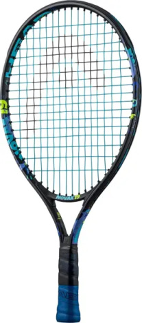 Ракетка для тенниса детская Head NOVAK 19 черно-сине-лимонная 235034