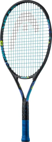 Ракетка для тенниса детская Head NOVAK 25 черно-сине-лимонная 235004