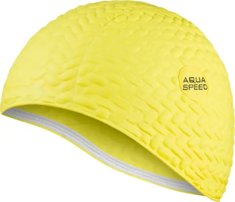 Шапочка для плавання жіноча Aqua Speed BOMBASTIC TIC-TAC жовта 117-18
