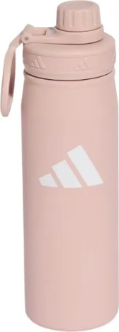 Пляшка для води Adidas METAL BOTTLE SCREW TOP 600 мл світло-рожево-біла KS9668