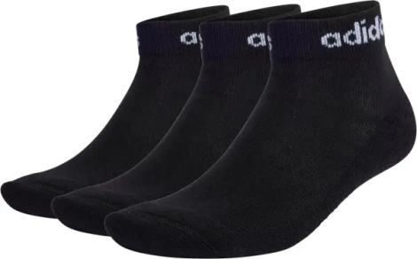 Носки Adidas THINK LINEAR ANKLE 3P черные (3 пары) IC1305