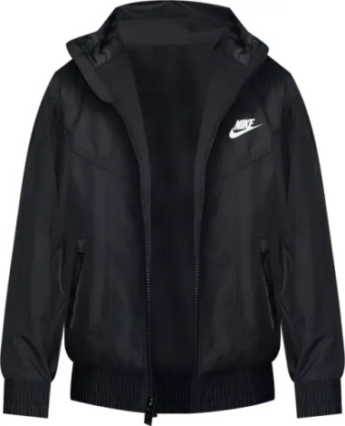 Ветровка подростковая Nike SPORTSWEAR WINDRUNNER REPEL черная FZ5516-010