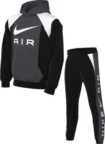 Спортивный костюм подростковый Nike AIR темно-серо-черно-белый FZ4955-060__FZ5004-010