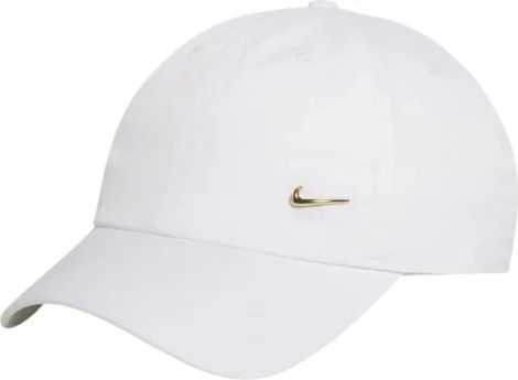 Бейсболка подростковая Nike DRI-FIT CLUB UNSTRUCTURED METAL SWOOSH бело-золотая FB5064-101