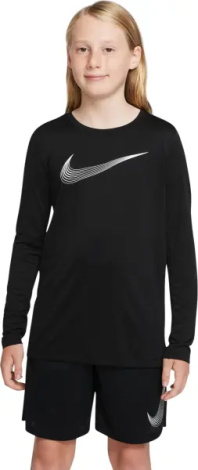 Лонгслів підлітковий Nike DRI-FIT TRAINING чорний DQ8811-010