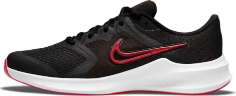 Кросівки бігові підліткові Nike DOWNSHIFTER 11 (GS) чорно-червоні CZ3949-005