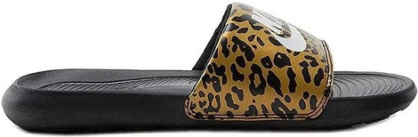 Шльопанці жіночі Nike VICTORI ONE SLIDE PRINT світло-коричнево-чорні CN9676-700