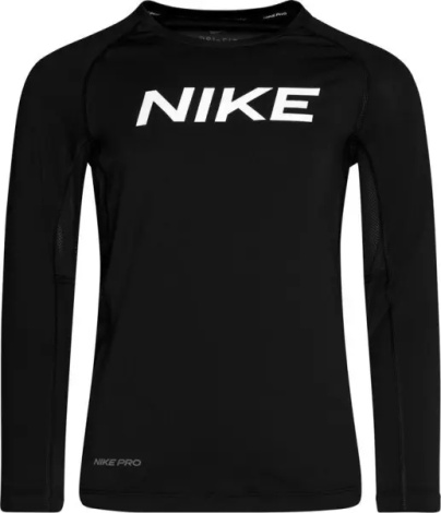 Лонгслив подростковый Nike PRO TRAINING черный CJ7711-010