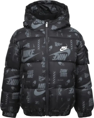 Куртка дитяча Nike DNA LOGO PUFFER чорно-сіра 86M123-023