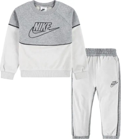 Спортивний костюм дитячий Nike SPORTSWEAR AMPLIFY FRENCH TERRY CREW молочно-сірий 86L198-042